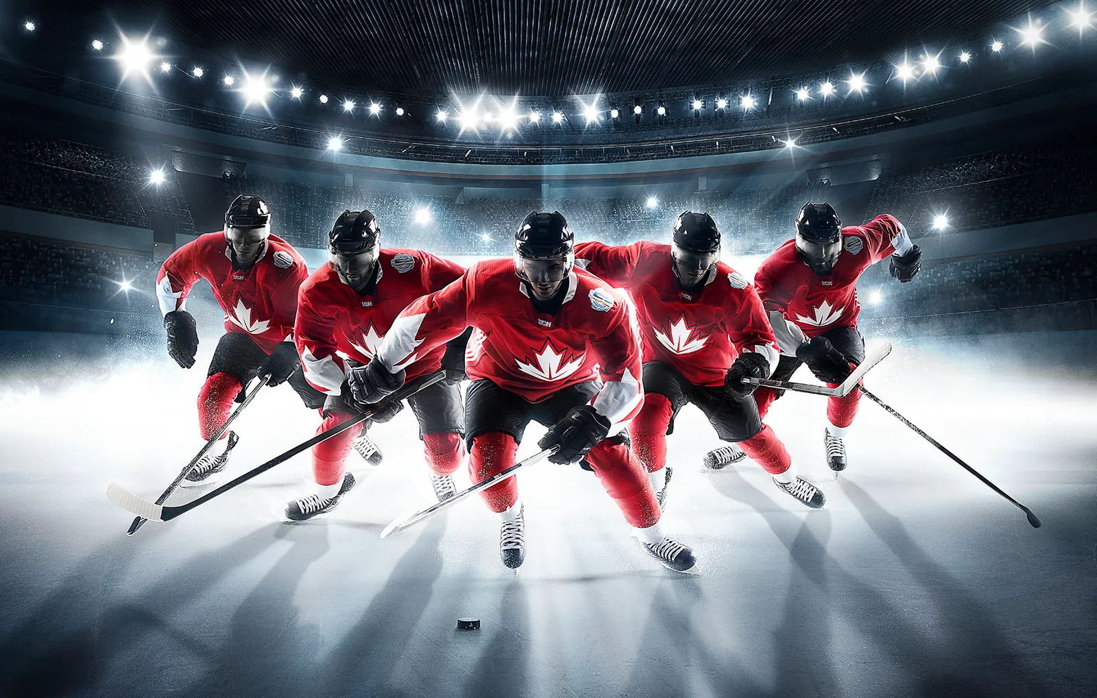 CGI and post production of hockey players and stadium for Pepsi and World Cup of Hockey campaign. International award-winning CGI and illustration by Pierre Bourjo.