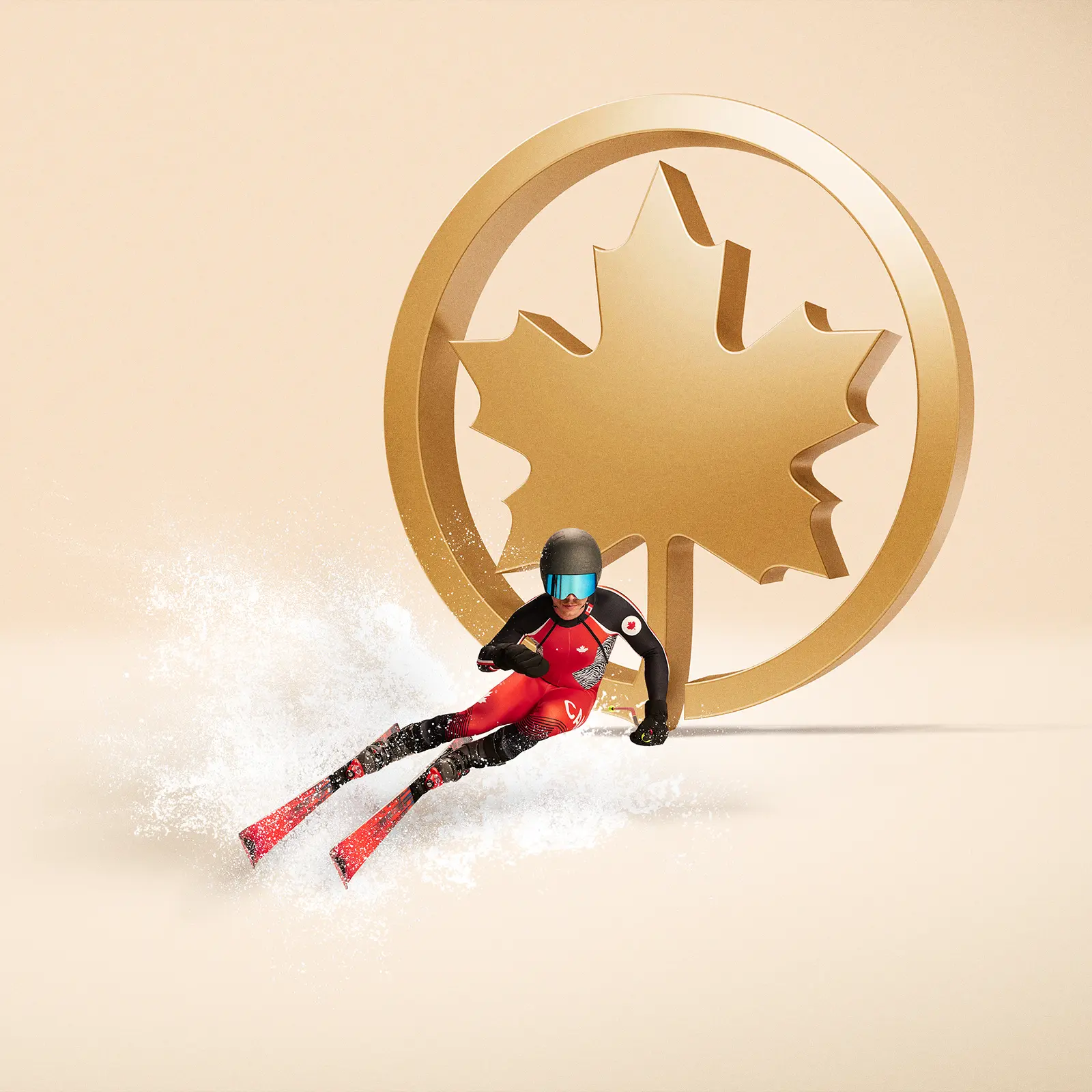 CGI backgrounds and compositing of Canadian athletes for the 2026 Olympic and Paralympic Games, including Marie Philip Poulin, Tyler McGregor, William Dandijnou, Mcassie Sharpe, Alexis Guimond, Kikael Kingsbury. Motion design and CG VFX executed by Pierre Bourjo Imaging.