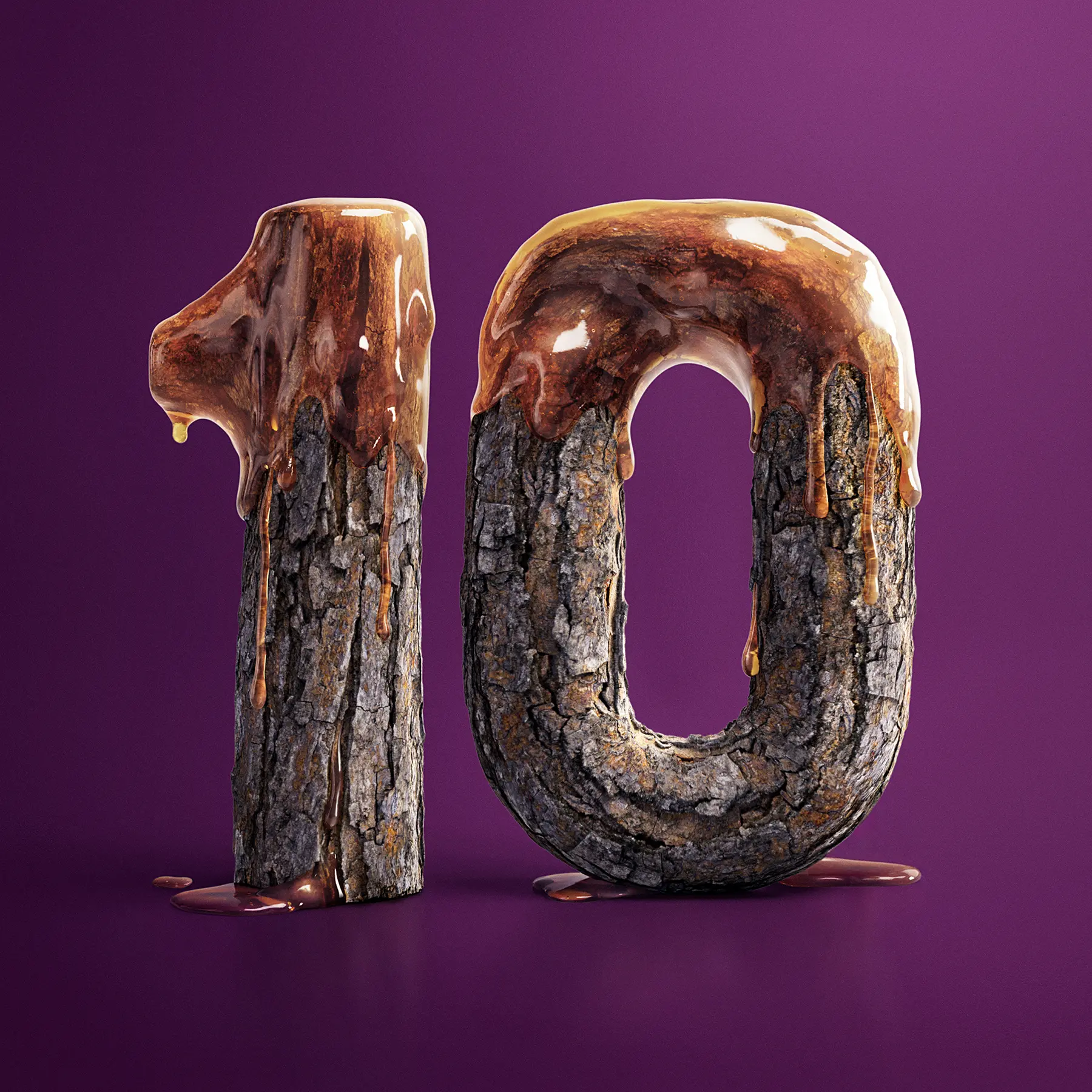 Conceptual typography of CG numbers created for FIGR branding. 3D modeling and texture creation skillfully handled by Pierre Bourjo.