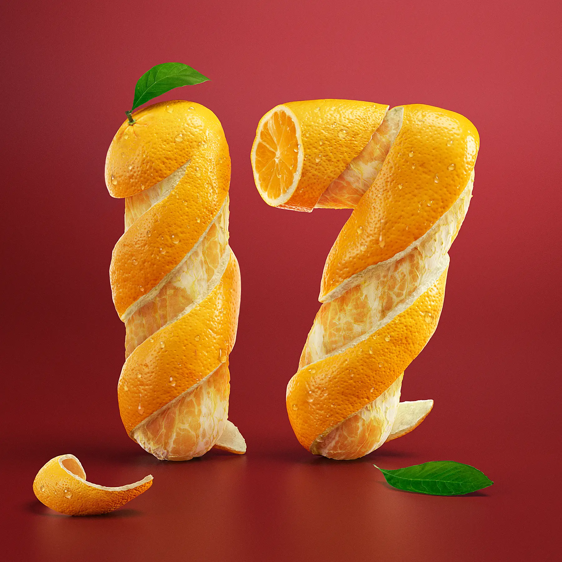 Conceptual typography of CG numbers created for FIGR branding. 3D modeling and texture creation skillfully handled by Pierre Bourjo.