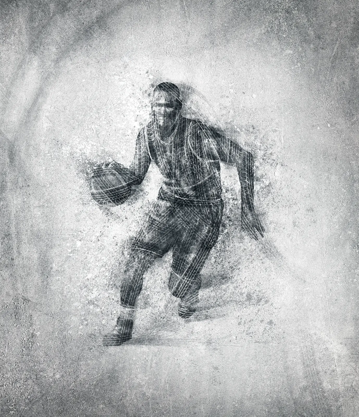 CGI and digital imging of NBA Raptors graphic  for Ford advertising campaign. High-end digital imaging for advertising produced in Toronto by Pierre Bourjo.